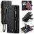 CaseMe iPhone X/XS Wallet Kickstand Retro Leather Case Black