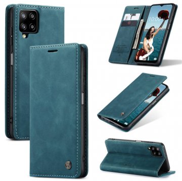 CaseMe Samsung Galaxy A12 5G Wallet Kickstand Magnetic Case Blue