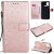 OnePlus Nord N100 Embossed Sunflower Wallet Magnetic Stand Case Rose Gold