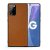 Genuine Leather Samsung Galaxy Note 20 Litchi Texture Cover Brown