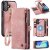 CaseMe iPhone 17 2-in-1 Magnetic Wallet Case with MagSafe & RFID Blocking Pink