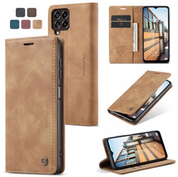 CaseMe Samsung Galaxy M33 Wallet Magnetic Case Brown