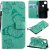 Google Pixel 4A 4G Embossed Butterfly Wallet Magnetic Stand Case Green