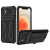 iPhone 12 Card Slot Kickstand Drop-proof TPU + PC Case Black