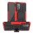 Samsung Galaxy A52 5G Hybrid Rugged PC + TPU Kickstand Case Red