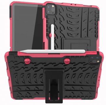 Hybrid Rugged iPad Pro 11 inch 2020 Kickstand Shockproof Case Rose