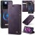 CaseMe Samsung Galaxy S20 Ultra 2-in-1 Magnetic Wallet Case – Wireless Charging & RFID Blocking Purple