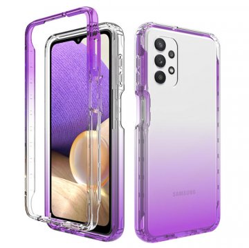 Samsung Galaxy A32 5G Shockproof Clear Gradient Cover Purple