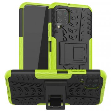 Huawei P40 Lite Hybrid Rugged PC + TPU Kickstand Case Green