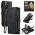 CaseMe Samsung Galaxy S21 Ultra Wallet Kickstand Case Black