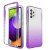 Samsung Galaxy A52 5G Shockproof Clear Gradient Cover Purple