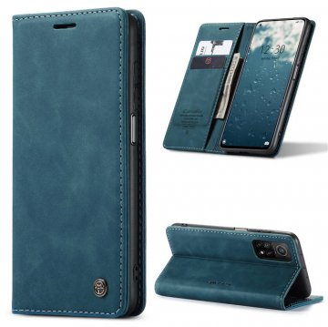 CaseMe Xiaomi Mi 10T/10T Pro Wallet Kickstand Magnetic Flip Case Blue