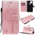 Google Pixel 5 Embossed Tree Cat Butterfly Wallet Stand Case Rose Gold