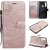 Motorola One Fusion Plus Embossed Butterfly Wallet Magnetic Stand Case Rose Gold