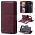 Samsung Galaxy A41 Multi-function 10 Card Slots Wallet Case Claret