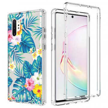 Samsung Galaxy Note 10 Clear Bumper TPU Banana Leaf Case