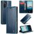 CaseMe Samsung Galaxy A54 5G Luxury Wallet Magnetic Case Blue