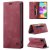 Autspace Samsung Galaxy A41 Wallet Kickstand Magnetic Case Red