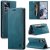 Autspace Xiaomi 12T/12T Pro RFID Blocking Wallet Case Blue