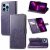 Four Leaf Clover Wallet Magnetic Case Purple For iPhone