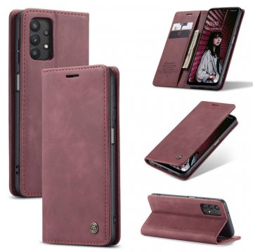CaseMe Samsung Galaxy A32 5G Wallet Kickstand Magnetic Case Red