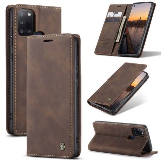 CaseMe Samsung Galaxy A21S Wallet Kickstand Flip Case Coffee