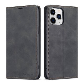 Forwenw iPhone 12/12 Pro Wallet Kickstand Magnetic Shockproof Case Black