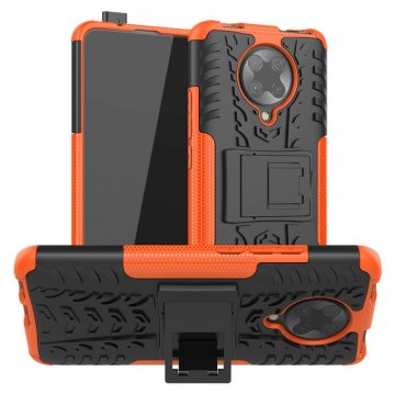 Xiaomi Redmi K30 Pro Hybrid Rugged PC + TPU Kickstand Case Orange