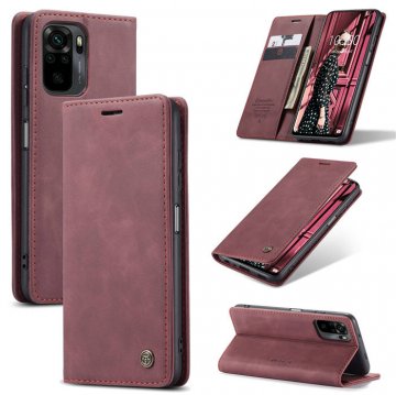 CaseMe Xiaomi Redmi Note 10 4G/Note 10S Wallet Stand Case Red