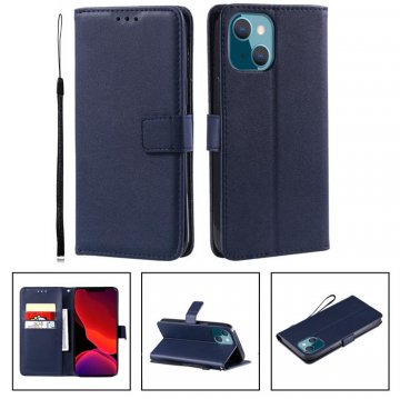 iPhone 13 Mini Wallet Kickstand Magnetic Case Dark Blue