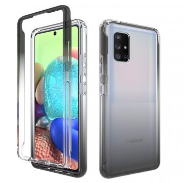 Samsung Galaxy A71 5G Shockproof Clear Gradient Cover Black