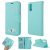 Huawei P20 Cat Pattern Wallet Magnetic Stand Case Mint