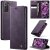 CaseMe Samsung Galaxy S21 Magnetic Wallet Case with RFID Blocking Purple