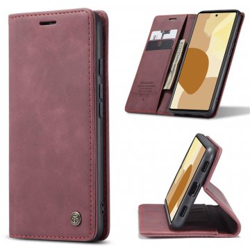 CaseMe Google Pixel 6 Pro Wallet Kickstand Magnetic Case Red