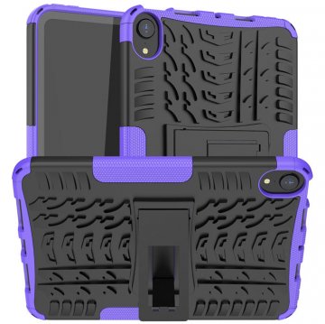 iPad Mini 6 2021 Hybrid Rugged PC + TPU Kickstand Case Purple
