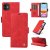 YIKATU iPhone 12 Mini Skin-touch Wallet Kickstand Case Red