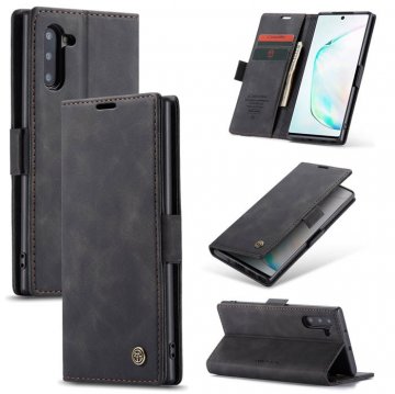 CaseMe Samsung Galaxy Note 10 Wallet Magnetic Stand Case Black