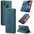 CaseMe Samsung Galaxy A20 Wallet Magnetic Flip Leather Case Blue