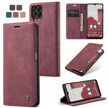 CaseMe Samsung Galaxy M33 Wallet Magnetic Case Red