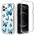 iPhone 12 Pro Max Clear Bumper TPU Blue Butterfly Case