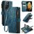 CaseMe Samsung Galaxy S21 Ultra Wallet Kickstand Case Blue