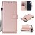 Samsung Galaxy A40 Wallet Magnetic Kickstand Leather Case Rose Gold