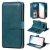 Samsung Galaxy S10 Plus Multi-function 10 Card Slots Wallet Case Dark Green