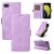 YIKATU iPhone 7/8/SE 2020/SE 2022 Skin-touch Wallet Kickstand Case Purple