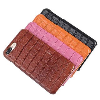 Embossed Crocodile iPhone 7 Plus Genuine Leather Back Cover Case