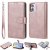 iPhone 12 Wallet Magnetic Detachable 2 in 1 Case Rose Gold