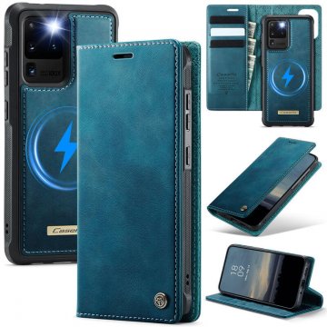 CaseMe Samsung Galaxy S20 Ultra 2-in-1 Magnetic Wallet Case – Wireless Charging & RFID Blocking Blue
