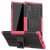 Samsung Galaxy Note 10 Plus Hybrid Rugged PC + TPU Kickstand Case Rose