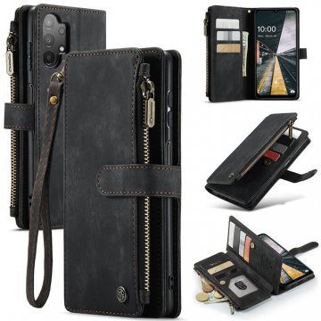 CaseMe Samsung Galaxy A13 5G Wallet Kickstand Case Black