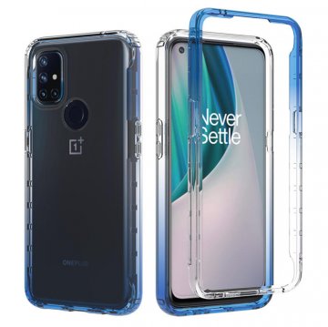 OnePlus Nord N10 5G Shockproof Clear Gradient Cover Blue